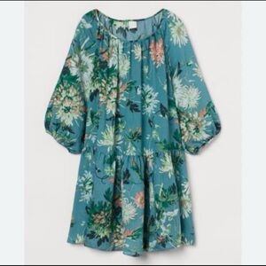 H&M Teal Floral Kids Dress